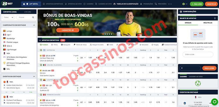 20bet Apostas Esportivas