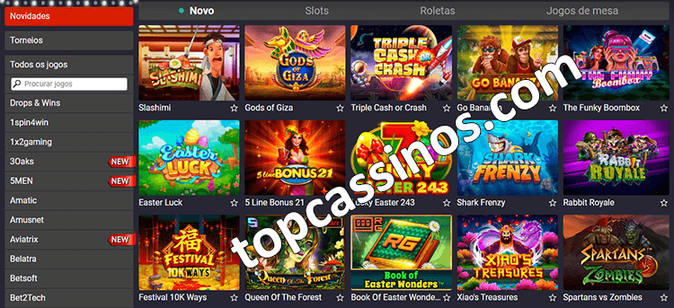 Novos jogos no Pin-up cassino online